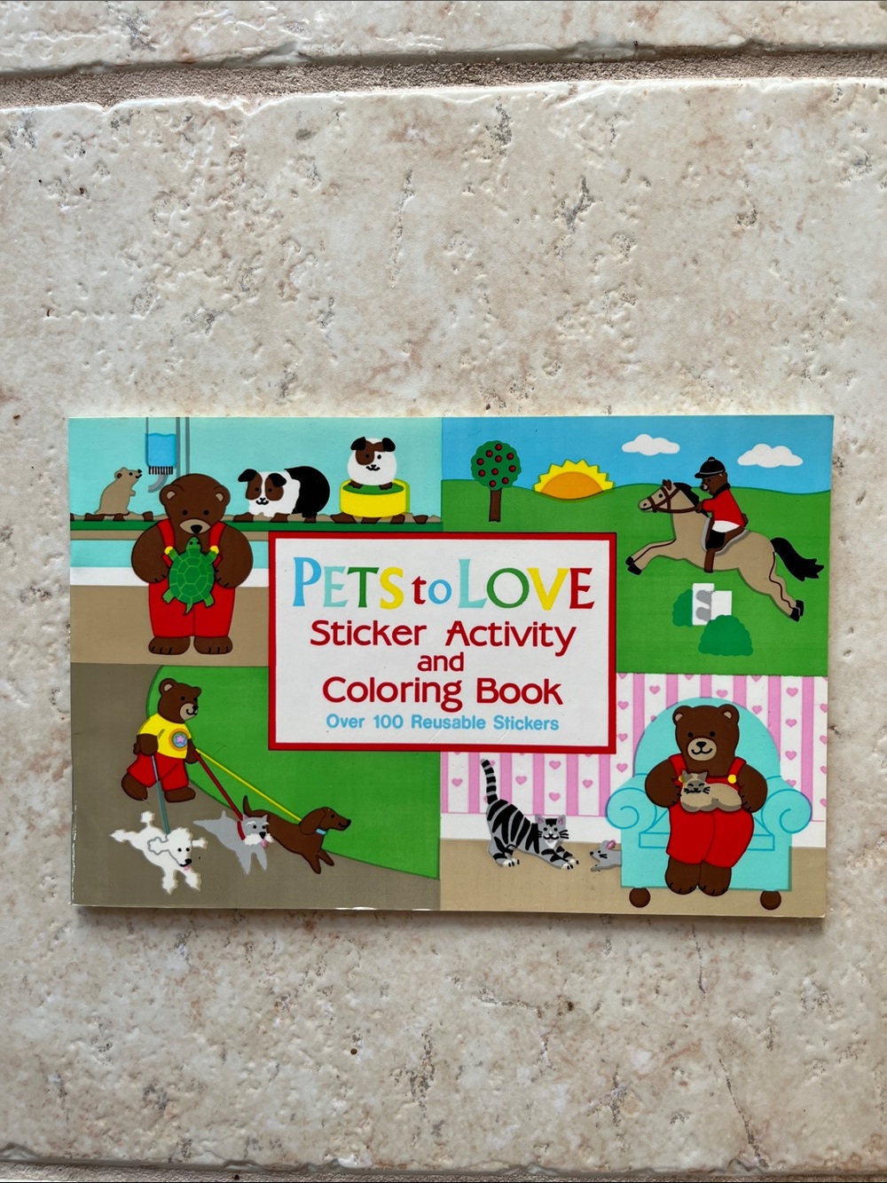 vintage pets to love sticker activity and coloring book sandylion slightly used